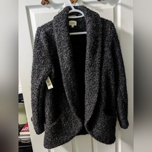 Aritzia Wilfred Chevalier Jacket in Heather Black | Size Medium